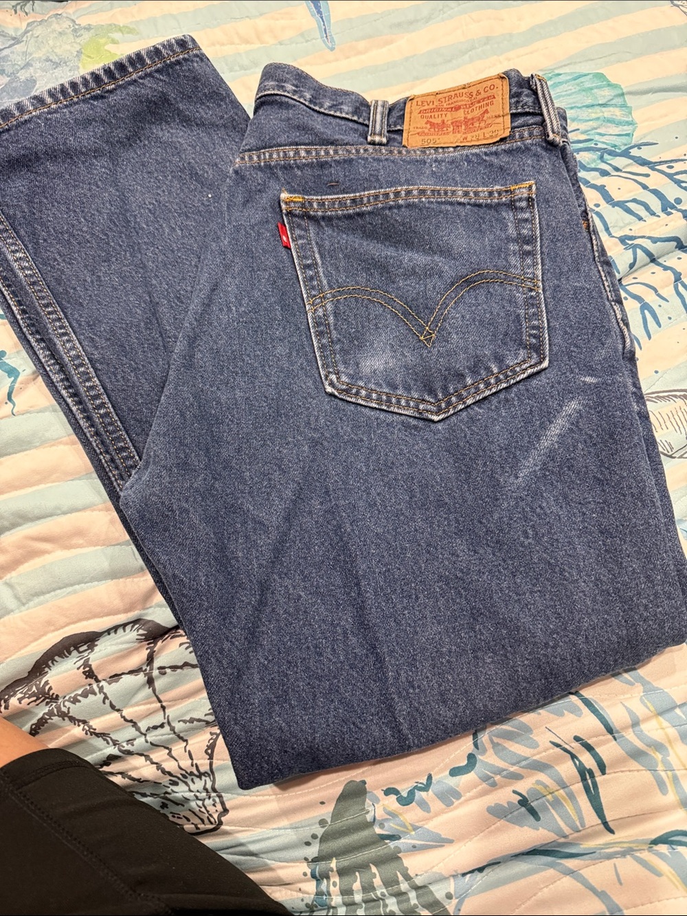 Levi's Relaxed Fit Dark Blue Denim Jeans